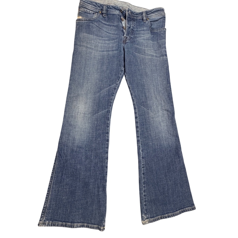 Y2K Diesel Zaf Bootcut Jeans Womens 31 Stretch Indie Whimsigoth Made in Italy